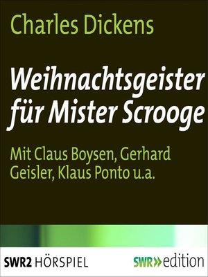 cover image of Weihnachtsgeister für Mister Scrooge